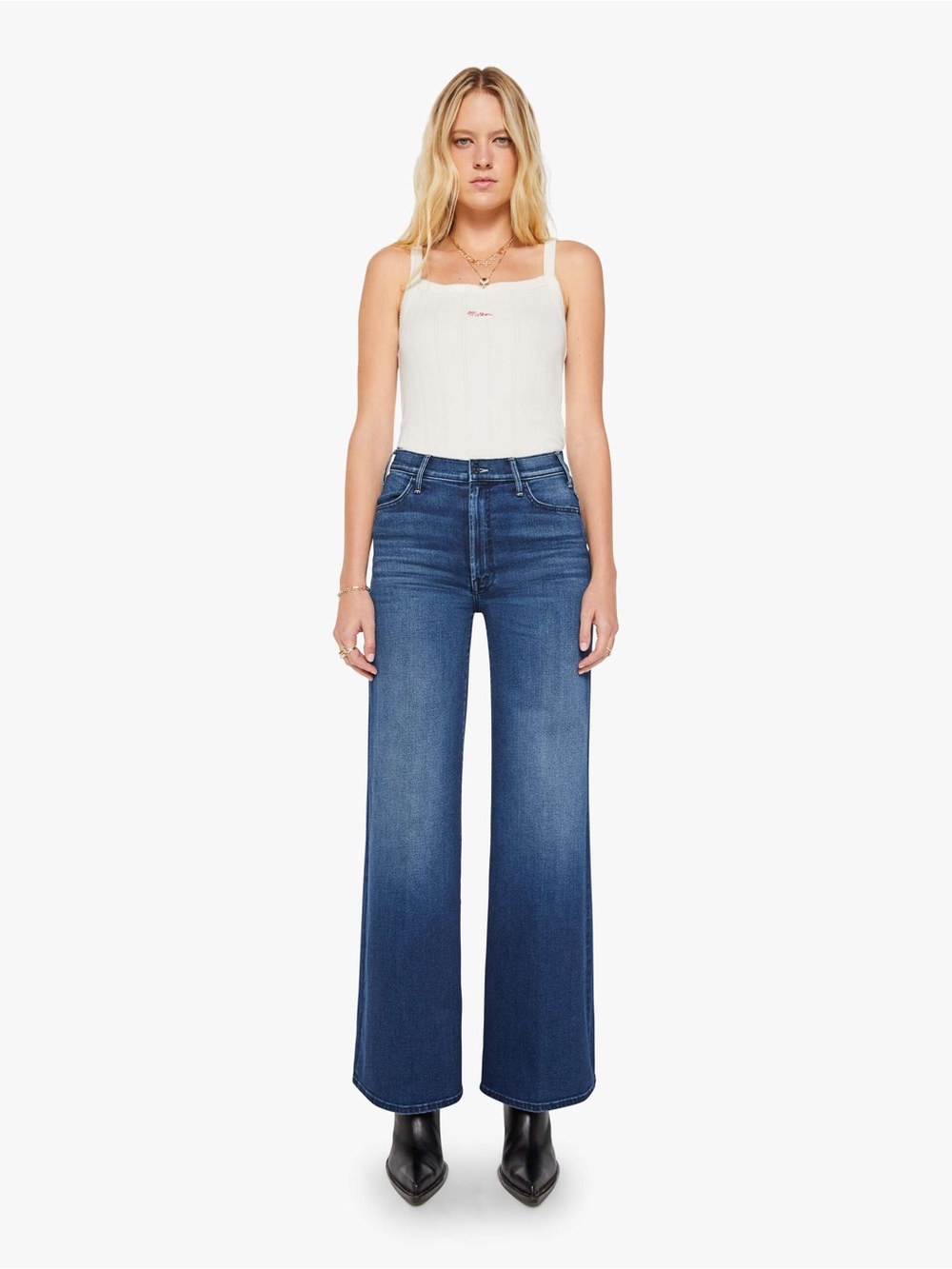 New MOTHER The Hustler Roller Sneak Jean - size 25